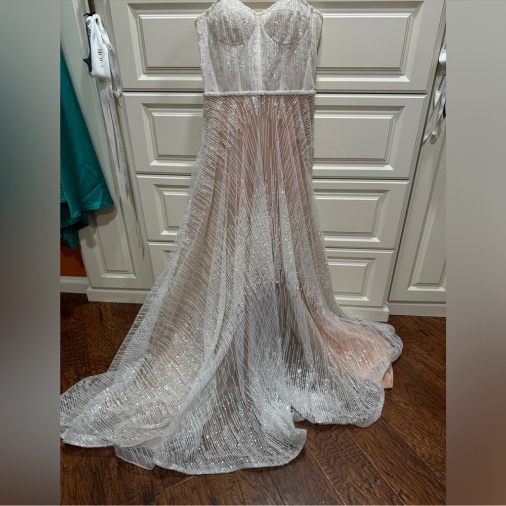 DESIGNER BRIDAL GOWN WORN ONCE!!